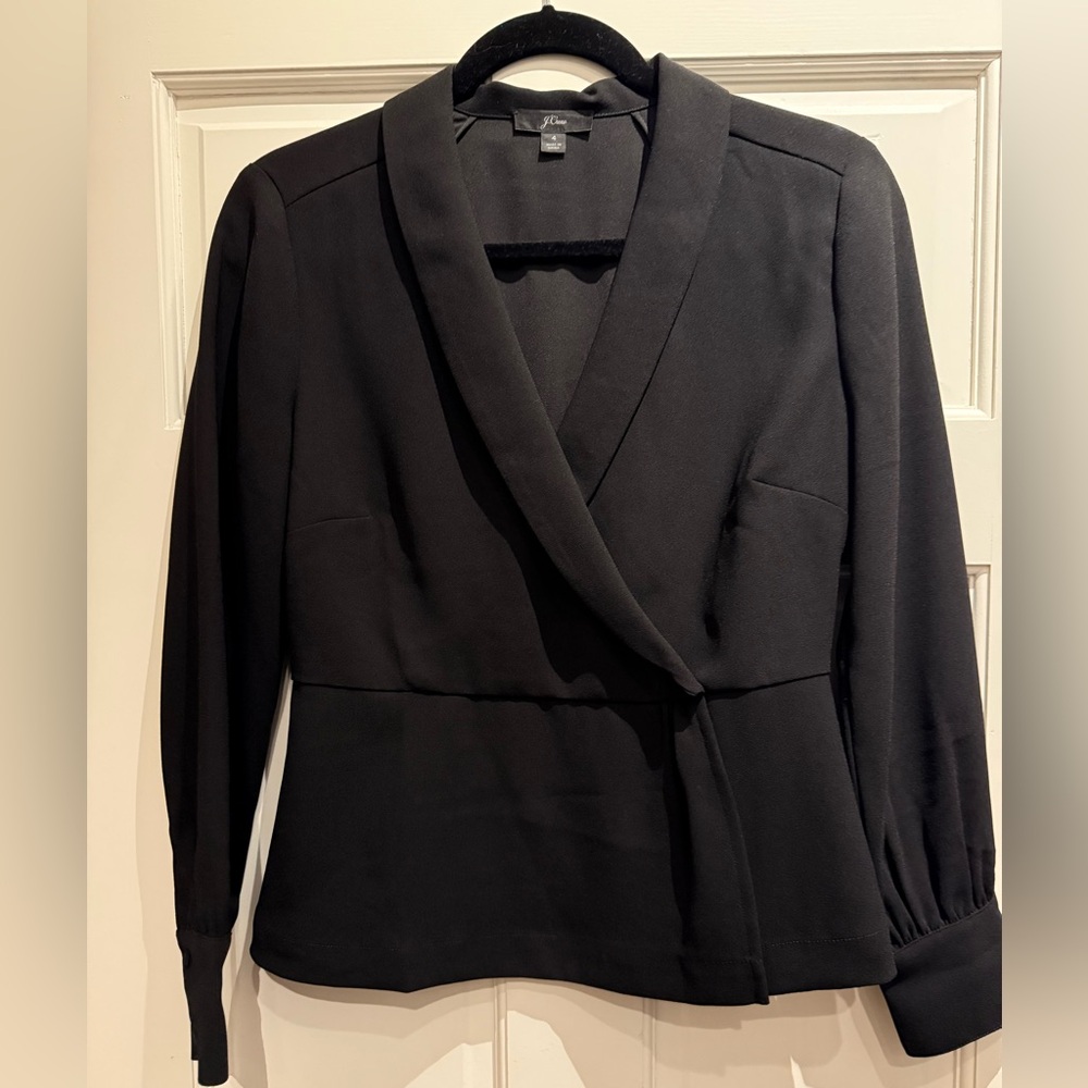 J. Crew Classic Black Women's Blouse, Size 4